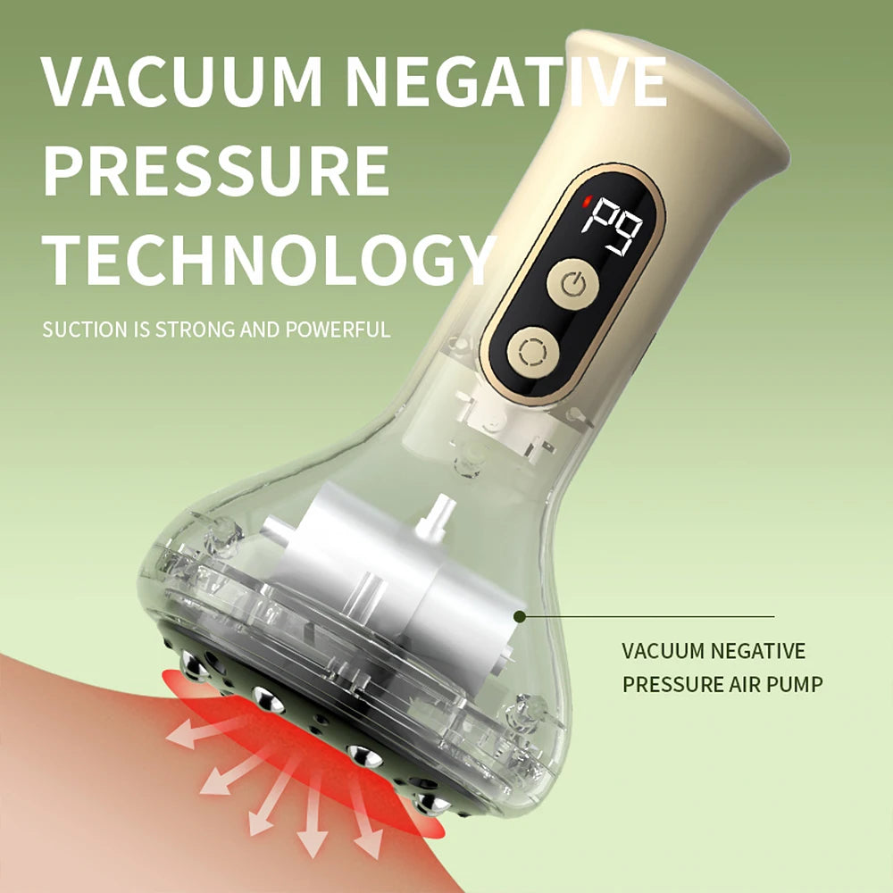 Electric Cupping Machine Scraping Device Meridian Brush Universal Home Massage Tool for Whole Body Relaxation And Stress Relief