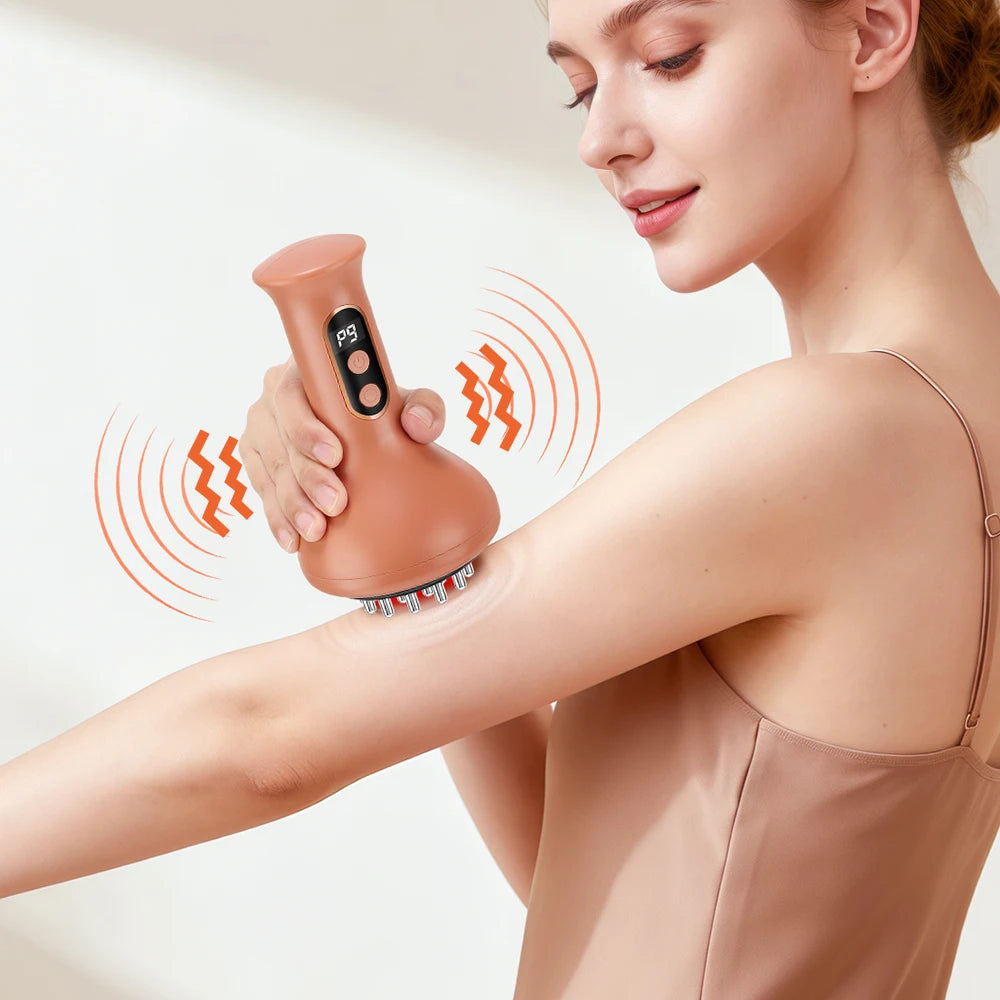 Electric Cupping Machine Scraping Device Meridian Brush Universal Home Massage Tool for Whole Body Relaxation And Stress Relief