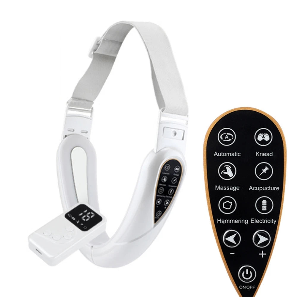 EMS microcurrent Face Lifting Device Red Light Skin Rejuvenation V Face Massager Double Chin Lift Up Facial Beauty Instrument