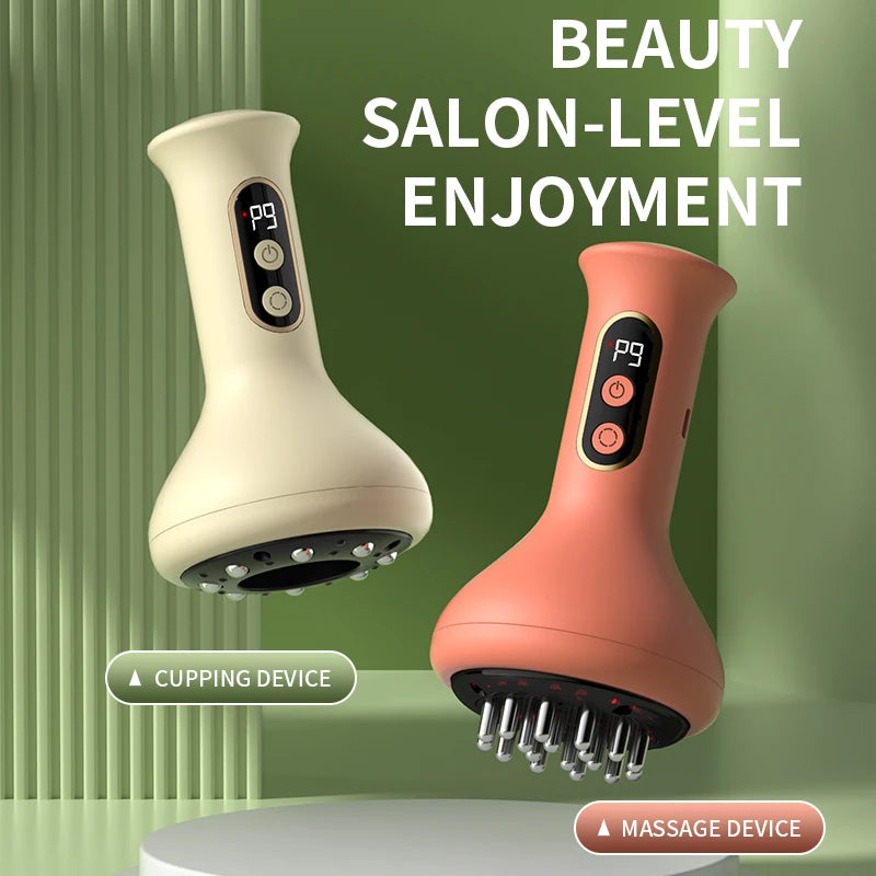 Electric Cupping Machine Scraping Device Meridian Brush Universal Home Massage Tool for Whole Body Relaxation And Stress Relief