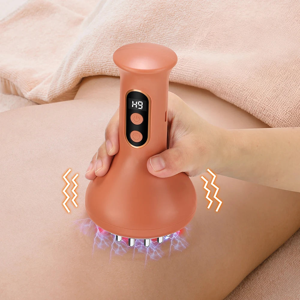 Electric Cupping Machine Scraping Device Meridian Brush Universal Home Massage Tool for Whole Body Relaxation And Stress Relief