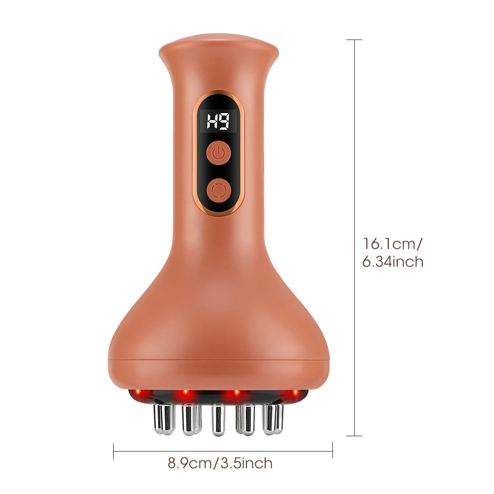 Electric Cupping Machine Scraping Device Meridian Brush Universal Home Massage Tool for Whole Body Relaxation And Stress Relief