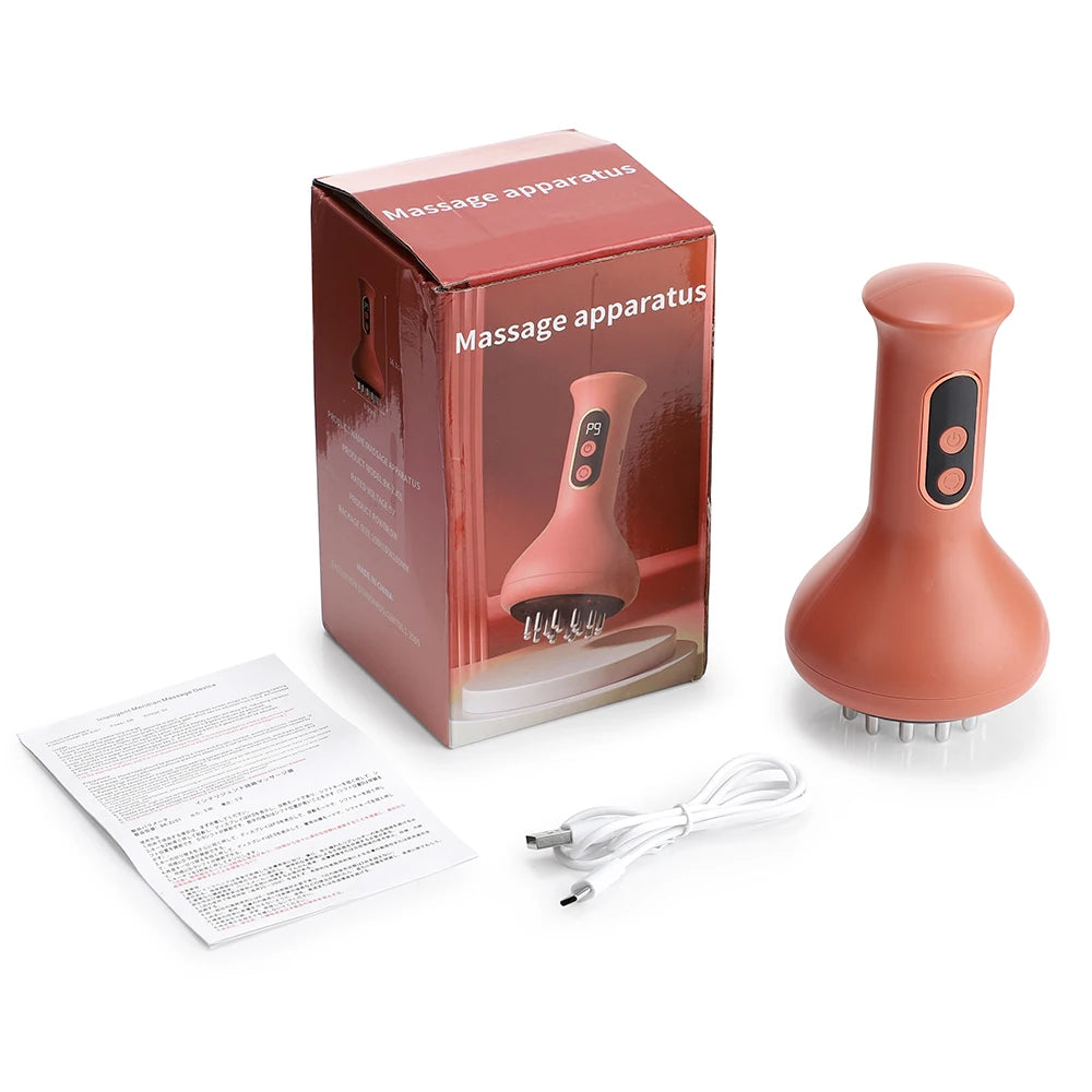 Electric Cupping Machine Scraping Device Meridian Brush Universal Home Massage Tool for Whole Body Relaxation And Stress Relief