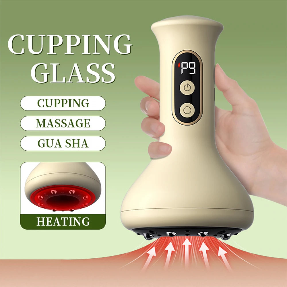 Electric Cupping Machine Scraping Device Meridian Brush Universal Home Massage Tool for Whole Body Relaxation And Stress Relief