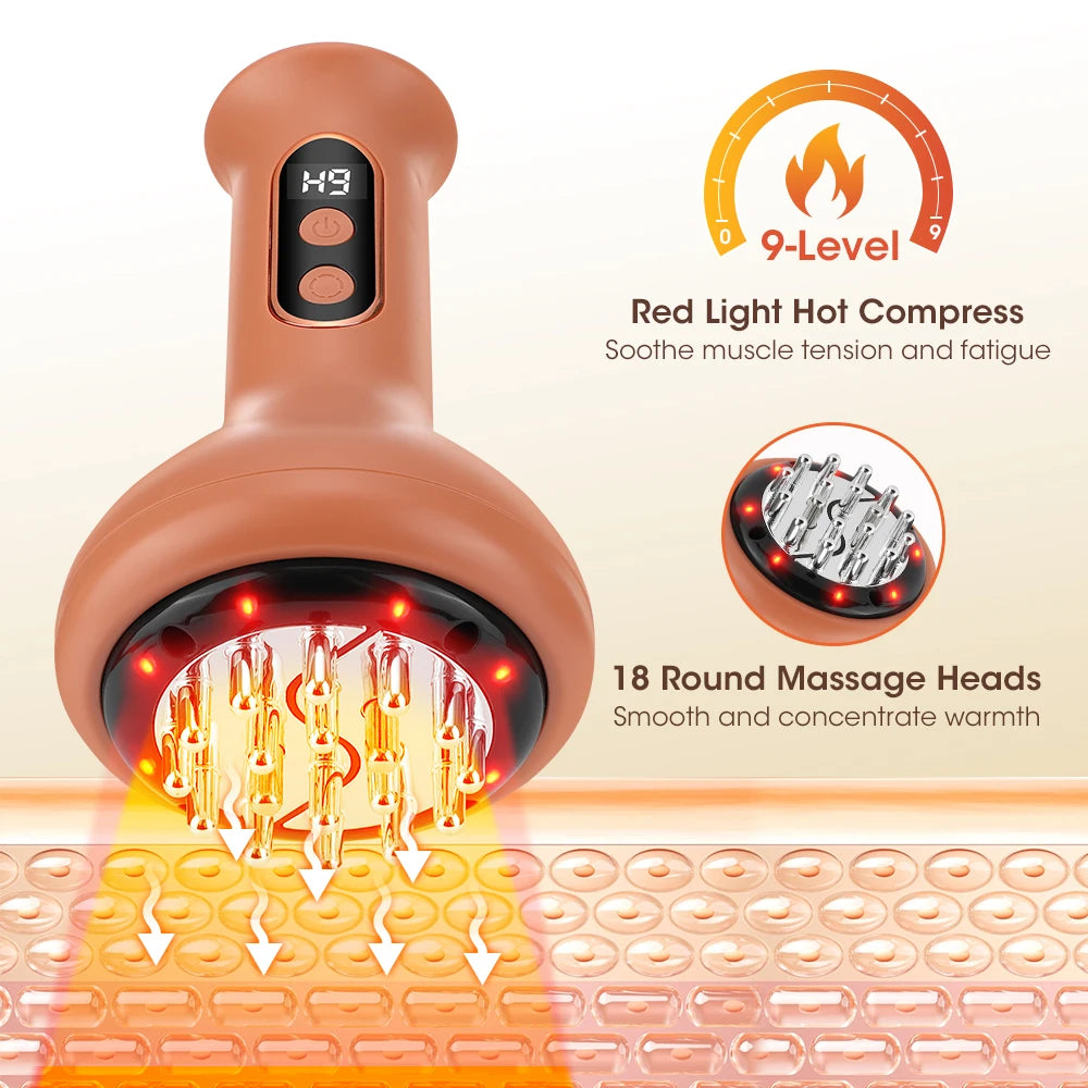 Electric Cupping Machine Scraping Device Meridian Brush Universal Home Massage Tool for Whole Body Relaxation And Stress Relief